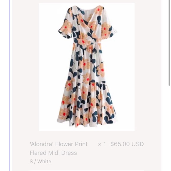 ⭐️Floral Midi Dress⭐️ - Picture 1 of 2